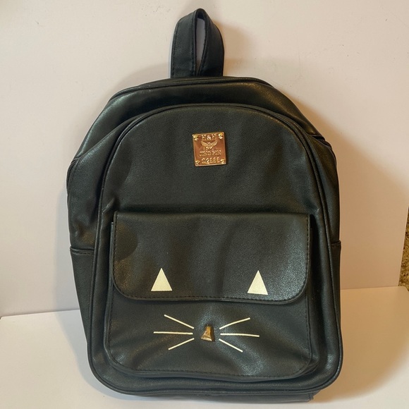 H&H Jingpin Black Cat Mini Backpack - Picture 1 of 4
